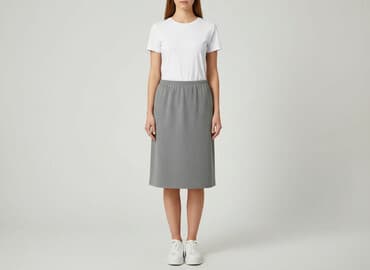 szara spódnice midi: Spódnica damska, rozmiar S — 1