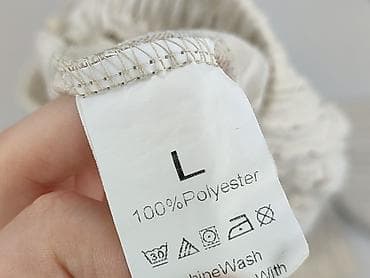 kontrafałdy: Spodnie materiałowe damskie, rozmiar L — 4