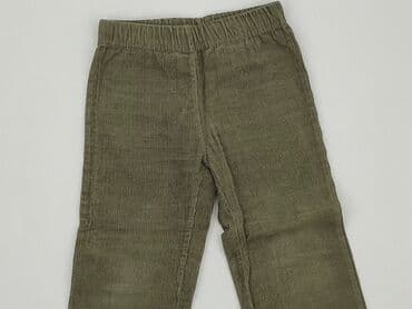 spodnie woskowane matowe: Material trousers, 1.5-2 years, 92, condition - Good — 1