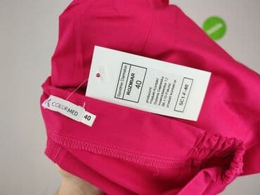 Material trousers for women, L — 5