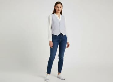 kamizelka damska krótka h m: Kamizelka damska, rozmiar L — 7