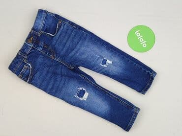 płaszcz c a: Spodnie jeansowe, River Island, 1.5-2 lat, 92, stan - Idealny — 2