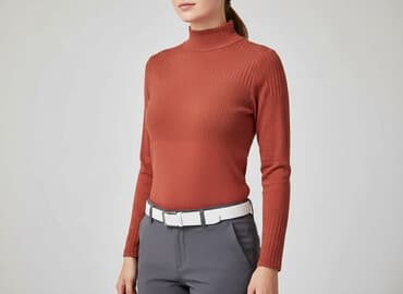 golfy z wiskozy: F&F, Golf damski, rozmiar L — 7