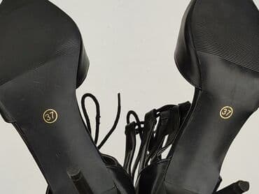 srebrne sandały reserved: Vices, Półbuty damskie, 37 — 4