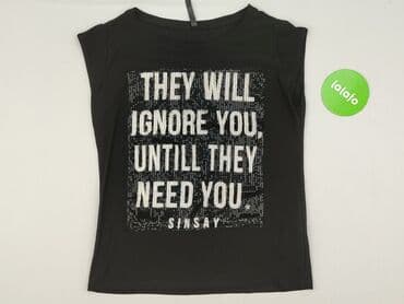 bluza z czerwonym napisem: Sinsay, Bluzka damska, rozmiar M — 2