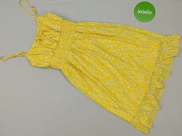 koszulka zolta w czarne paski: Sinsay, Sukienka damska, XS — 2