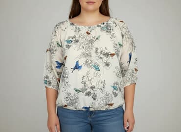 bluzki nietoperz plus size: Bluzka damska, rozmiar 3XL — 5