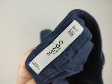 granatowe chinosy damskie: Mango, Spodnie materiałowe damskie, rozmiar M — 4