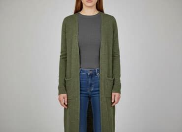 sweter z dekoltem v: Vila, Kardigan damski, S — 7