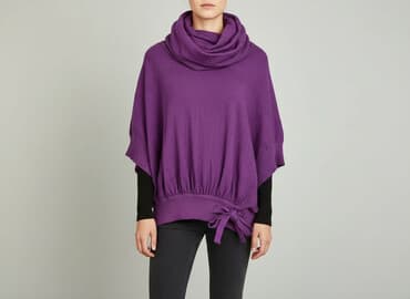 byolala kurtki zimowe: Ponczo damskie, rozmiar One size — 6