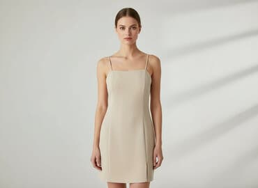 beżowa sukienka h m: H&M, Sukienka damska, rozmiar S — 1