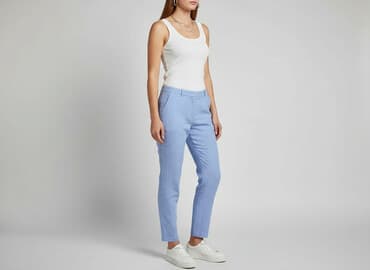 krótkie spodenki z szerokimi nogawkami: Atmosphere, Spodnie materiałowe damskie, rozmiar M — 7