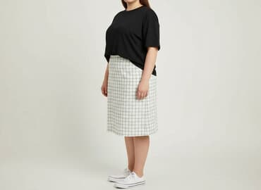 spódnice midi plus size: Spódnica damska, rozmiar 4XL — 1
