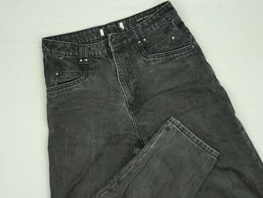 dżinsy z wysokim stanem czarne: Jeansy damskie, rozmiar M — 2