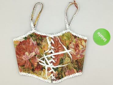 top z piórami czarny: Top damski, L — 3