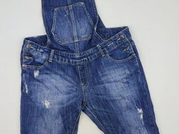 mom fit jeans stradivarius: Stradivarius, Ogrodniczki damskie, rozmiar L — 1