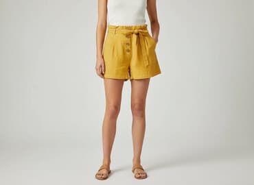 miss selfridge spodenki krótkie lniane: Primark, Szorty damskie, rozmiar M — 7