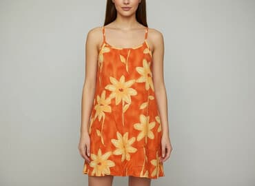 sukienki pomarańczowa na wesele: Sukienka damska, rozmiar M — 6