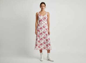 sukienki czerwone midi: Debut, Sukienka damska, rozmiar S — 1