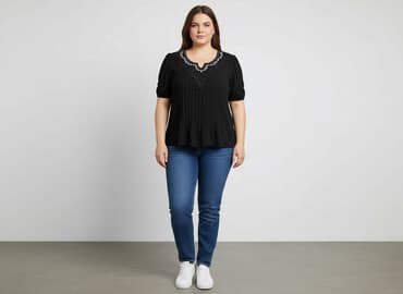 czarne bluzki siateczka: DIM, Bluzka damska, rozmiar XL — 7