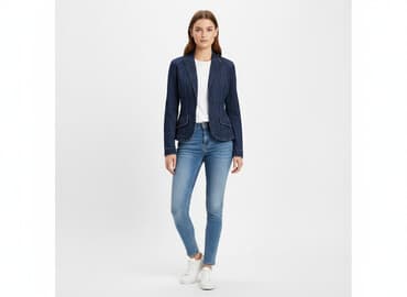 kurtka jeansowa z futerkiem bershka: Bershka, Kurtka jeansowa damska, rozmiar L — 1