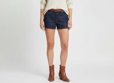 krótkie spodenki jeansowe damskie duże rozmiary: Szorty damskie, rozmiar XL — 1