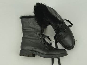 czarne sandały na obcasie allegro: Botki damskie, 38 — 1