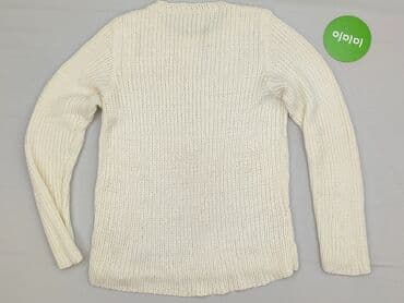 sweter z dekoltem v: Sweter damski, S — 3