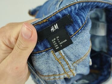 hm krótkie spodenki dzins low waist: H&M, Szorty damskie, rozmiar XS — 4