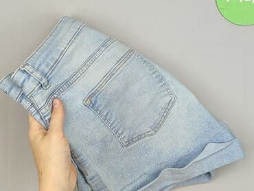 hm krótkie spodenki dzins low waist: H&M, Szorty damskie, rozmiar M — 5