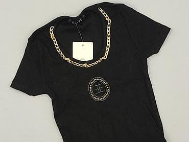 bluzki czarne plus size: T-shirt damski, rozmiar S — 1