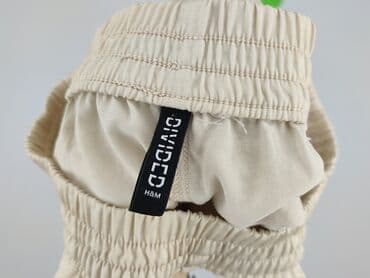 zara spodnie beżowe z wysokim stanem: H&M Divided, Material trousers for women, size S — 5