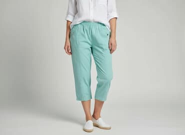 krótkie spodenki dla dzieci allegro: Spodnie 3/4 damskie, rozmiar S — 7