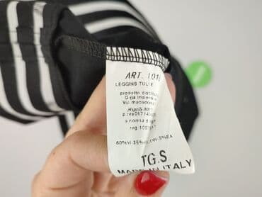 czarne legginsy sportowe z wysokim stanem: Leggings, Legginsy Sportowe damskie, rozmiar S — 4