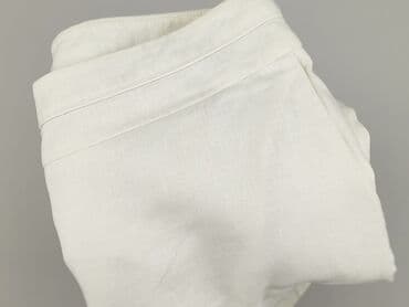 białe lniane spodnie zara: F&F, Spodnie materiałowe damskie, rozmiar M — 7