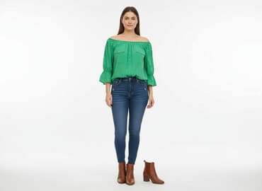 zielone bluzki damskie wyprzedaż: Bluzka damska, rozmiar One size — 6