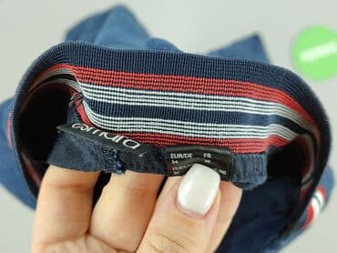 granatowe chinosy damskie: Esmara, Spodnie materiałowe damskie, rozmiar XS — 5