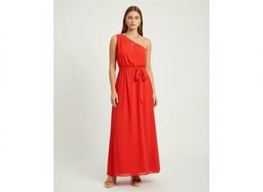 czerwona sukienki maxi: Sukienka damska, rozmiar S — 1