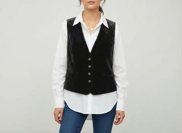 zara kamizelka haftowana: Zara, Kamizelka damska, rozmiar S — 1