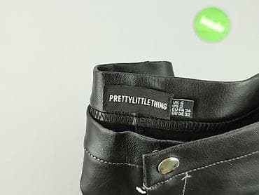 styl: PrettyLittleThing, Legginsy Ze skóry ekologicznej damskie, rozmiar XS — 4