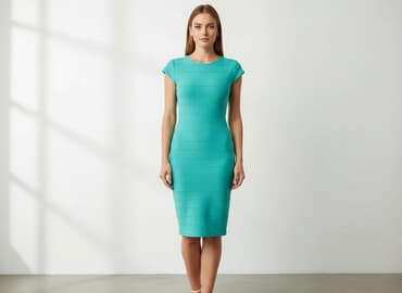 sukienki turkusowe na wesele: Sukienka damska, rozmiar S — 5