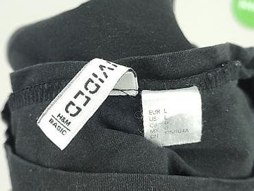 bluzki lycra: H&M Basic, T-shirt damski, rozmiar L — 5
