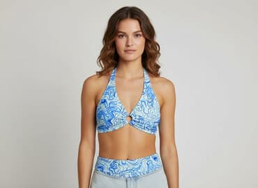 strój kąpielowy jednoczęściowy ze spódniczką shein: Shein, Góra od bikini, rozmiar L — 7