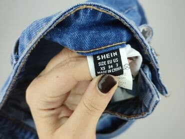shein curve bluzki: Shein, Jeansy damskie, XS — 4