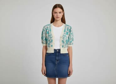 ubrania z kotem: Shein, Kardigan damski, rozmiar S — 7