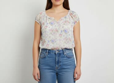 hm bluzki z krótkim rękawem: H&M, Bluzka damska, rozmiar XL — 7