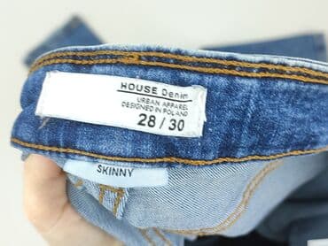 srebrne spodnie sinsay: House of Denim, Jeansy dla mężczyzn, XS — 4
