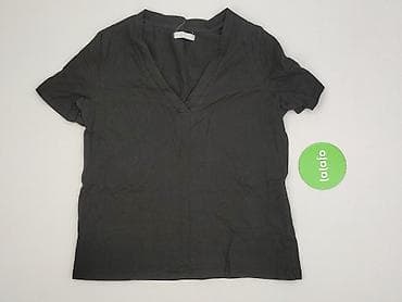 bluzki basic z dekoltem v: T-shirt damski, rozmiar S — 2