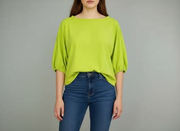 neonowe spodnie damskie: Bluzka damska, rozmiar XL — 6