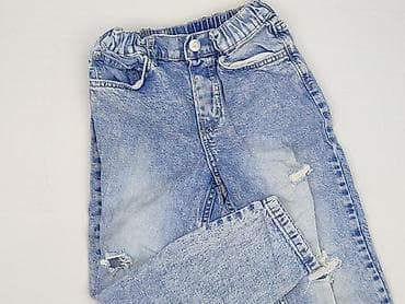 patchwork koszula: Spodnie jeansowe, H&M, 7 lat, 116/122, stan - Bardzo dobry — 1